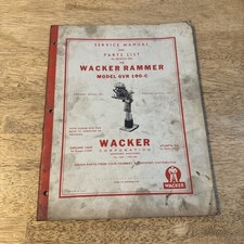 Wacker rammer model for sale  Hanover