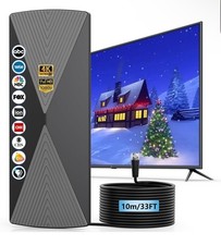 Antena de TV 2025, 1200+ milhas antena de longo alcance, antena digital HD cinza  comprar usado  Enviando para Brazil