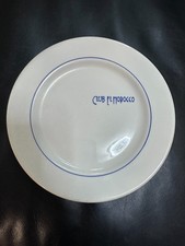 Club El Morocco Nightclub NYC prato de jantar branco cerâmica rara 8" diâmetro comprar usado Club El Morocco Nightclub NYC prato de jantar branco cerâmica rara 8" diâmetro comprar usado  Enviando para Brazil