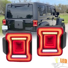 Usado, For 2007-2018 Jeep Wrangler JK JKU LED Tail Lights Rear Brake Turn Signal Lamps comprar usado Usado, For 2007-2018 Jeep Wrangler JK JKU LED Tail Lights Rear Brake Turn Signal Lamps comprar usado  Enviando para Brazil