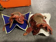 Usado, Brinquedo de sela de cavalo Nogales couro banhado escala 1/6 pequeno faroeste X2 comprar usado  Enviando para Brazil