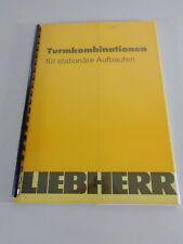 Manual liebherr tower d'occasion  Expédié en Belgium