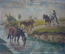 Camargue horses painting d'occasion  Expédié en Belgium