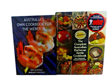 Weber Cookbooks x2 Australia Own Cookbook for Weber Q/Complete Australian Barb.. comprar usado  Enviando para Brazil