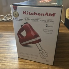 KitchenAid Ultra Power 3 velocidades misturador manual vermelho - KHM312ER - cabo giratório - manual, usado comprar usado KitchenAid Ultra Power 3 velocidades misturador manual vermelho - KHM312ER - cabo giratório - manual, usado comprar usado  Enviando para Brazil