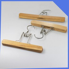 3x Spodnie vintage Spodnie Szorty Szafa Drewniane wieszaki na ubrania Zestaw na sprzedaż  PL