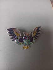 Broche hibou métal d'occasion  Paray-Vieille-Poste