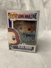 Funko Pop Marvel The Black Widow autografado assinado por Scarlett Johansson com certificado de autenticidade comprar usado  Enviando para Brazil