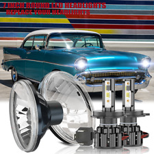 Par de faróis de LED redondos de 7 polegadas Hi/Lo feixe selado compatível com Chevy Bel Air 55-1957 comprar usado  Enviando para Brazil
