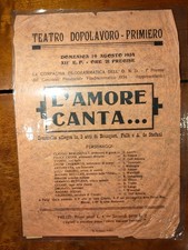 1934 locandina teatro usato  Roma