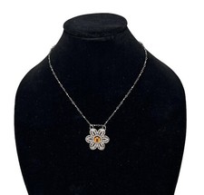 Colar com pingente de flores feito à mão de metal com joias comprar usado  Enviando para Brazil