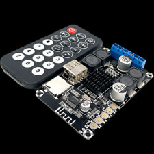 Placa amplificadora de potência áudio digital Bluetooth USB TF 2x50W estéreo AMP 12V comprar usado  Enviando para Brazil