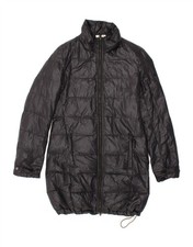 Casaco acolchoado feminino ELLESSE Reino Unido 10 pequeno preto CA34, usado comprar usado  Enviando para Brazil