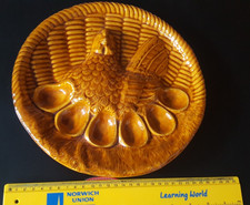 Majolica ceramic deviled for sale  NORWICH