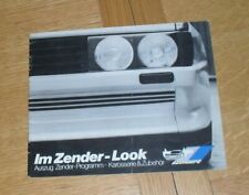 Zender brochure 1982 for sale  FAREHAM