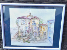 Używany, akwarele, rysunki, pejzaż, dekoracja domu, prezent, format 15x20cm na sprzedaż  PL