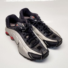 Tênis Nike Shox R4 preto metálico prata tênis treinadores BV1111-008 masculino tamanho 10, usado comprar usado  Enviando para Brazil