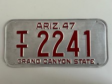 1947 arizona license for sale  Poughkeepsie