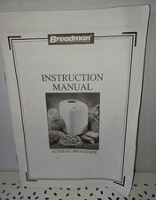 Breadman Padeiro Automático - Apenas Manual de Instruções - Muito Bom Estado comprar usado  Enviando para Brazil
