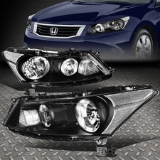 Usado, PARA 08-12 HONDA ACCORD SEDAN CARCAÇA PRETA FARÓIS DE CANTO TRANSPARENTE comprar usado  Enviando para Brazil