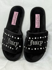 Usado, Chinelos Juicy Couture JC GYANNA 2 strass camurça sintética preto tamanho M (8) comprar usado  Enviando para Brazil