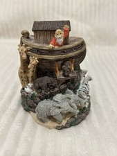 Estatueta de resina Arca de Noé com 7 pares de animais incld. Noah - 4” X 3,5” sem chip comprar usado  Enviando para Brazil