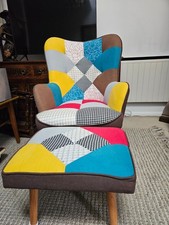 Wingback patchwork fabric for sale  WOKING