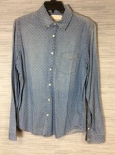 Camisa jeans masculina Aeropostale manga longa com botões tamanho pequeno 0903109 comprar usado  Enviando para Brazil
