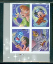 EUA 4192-4195 Disney, Arte da Magia, Placa # Bloco/4, Estado Perfeito Novo em folha comprar usado  Enviando para Brazil