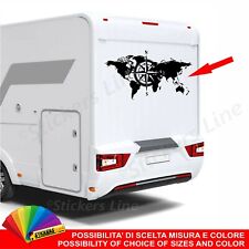 Adesivo camper planisfero usato  Pineto