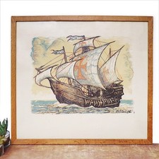 Original woodcut nautical for sale  LONDON