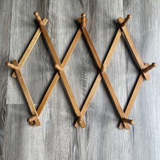 Acordeão dobrável vintage madeira xícara de café banheiro cozinha rack Japão MCM comprar usado  Enviando para Brazil
