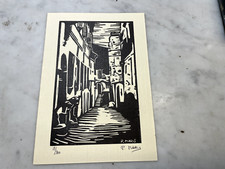 Ancienne estampe originale d'occasion  Nice-