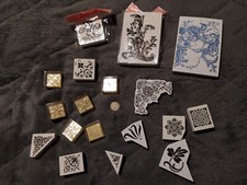 Bastelpaket stempel schnörkel gebraucht kaufen  Berlin