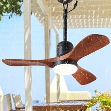 Ventilador de gazebo externo 36' com luz regulável e controle remoto de memória, plug-in com classificação úmida comprar usado  Enviando para Brazil
