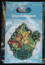 Broche Disney TDL Tokyo Disneyland 2018 Frozen Fantasy Elsa Anna Olaf comprar usado  Enviando para Brazil