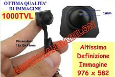 Micro telecamera 1000tvl usato  San Prisco