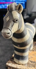 Raku pottery zebra for sale  Ringwood