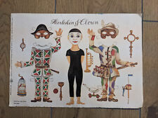 Bastelbogen harlekin clown gebraucht kaufen  Hennigsdorf