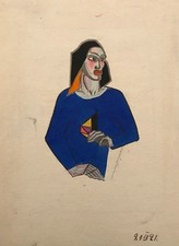 Personnage bonnet aquarelle d'occasion Personnage bonnet aquarelle d'occasion  Paris IV