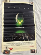 Pôster promocional Alien (1979) 1986 original loja de filmes disponível VHS 41x27 laminado comprar usado  Enviando para Brazil