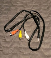 Cable de A/V compuesto con conector RCA de 3 pies a 3,5 mm y adaptador de audio y video de 3,5 mm a RCA segunda mano  Embacar hacia Mexico