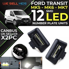 FORD TRANSIT MK5 MK6 MK7 PLACA DE MATRÍCULA LED CANBUS LIVRE DE ERROS 12 LED BRANCO GELO comprar usado  Enviando para Brazil