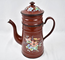 Old enameled coffee d'occasion  Expédié en Belgium