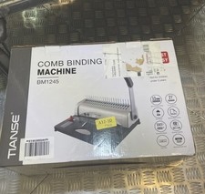 Máquina de encadernação de pente Tianse BM1245 450 folhas, 12 perfurações máximas, caixa aberta, usado comprar usado  Enviando para Brazil