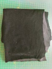 Black velvet fabric for sale  HOLYHEAD