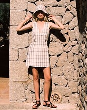 Usado, Mini vestido Posse The Bernie XS 2 feminino casual xadrez sem mangas curto NOVO 40808 comprar usado Usado, Mini vestido Posse The Bernie XS 2 feminino casual xadrez sem mangas curto NOVO 40808 comprar usado  Enviando para Brazil