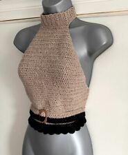 Beige black crochet for sale  SWANLEY