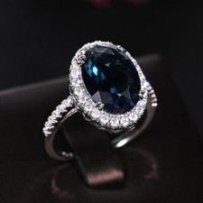 Lindos anéis pld prata presente de casamento zircônia cúbica tamanho 6-10 comprar usado  Enviando para Brazil