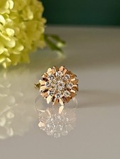 Bague marguerite 18k d'occasion  Clermont-Ferrand-